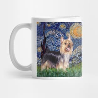 Silky Terrier in Van Gogh's Starry Night (Adapted) Mug